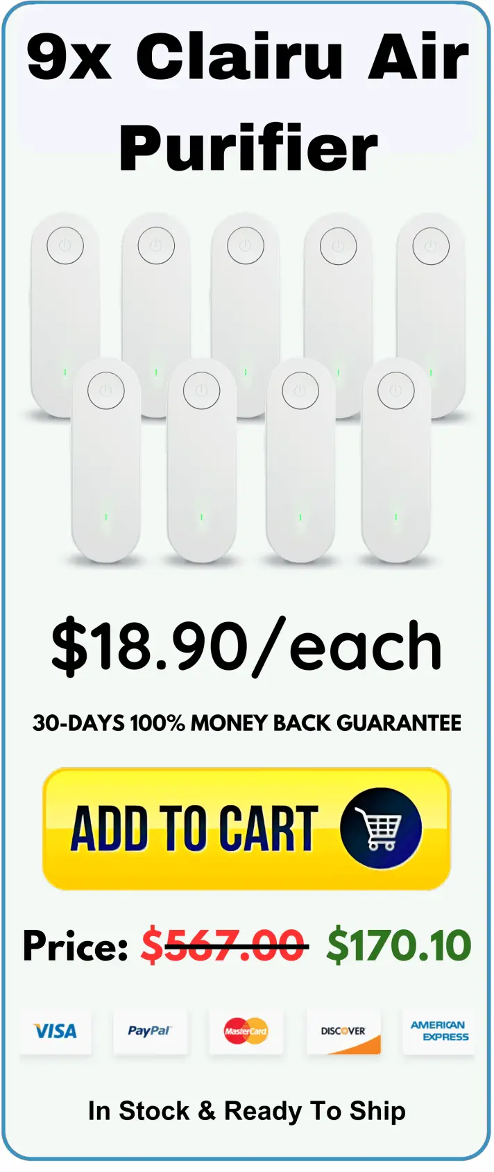 Clairu Air Purifier Price Offer